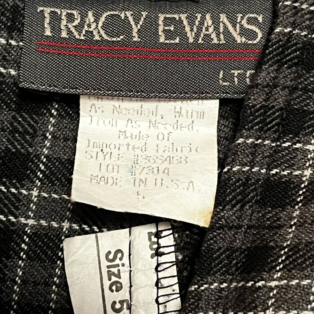Tracy Evans/women’s Black and White Plaid Skirt/Shorts size 5 - Picture 4 of 6